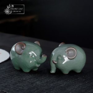Voi bé gọi Lộc – Gốm Tử Sa dưỡng trà