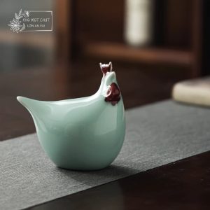 An kê – Gà nhỏ gốm trắng